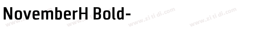 NovemberH Bold字体转换
